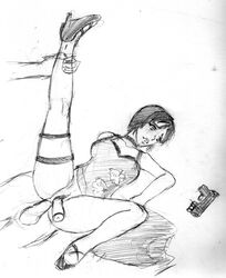 ada_wong ada_wong_(caroline_ribeiro) capcom comic dildo dress hentai_cook high_heels resident_evil