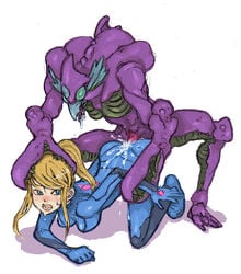 bestiality female human interspecies male metroid nintendo samus_aran space_pirate straight tagme zero_suit zero_suit_samus