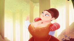 animated bbw bouncing_breasts female fol'amor huge_breasts human princess_(fol'amor)