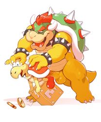 2019 2boys anal anal_sex balls big_dom_small_sub bowser claws clothing erection footwear full_body koopa koopa_troopa looking_at_another male male_only mario_(series) multiple_boys nintendo open_mouth penetration penis redic-nomad reptile scalie sex sharp_claws shell shoes simple_background size_difference spikes standing super_mario_bros. testicles turtle vein veiny_penis video_games white_background yaoi