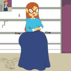 <1_second_video 1:1 1girls animated ass ass_clapping background big_ass big_breasts bouncing_ass bouncing_breasts breasts brown_hair clapping_cheeks clothed clothing female glasses kindergarten_(game) kindergarten_3 large_ass large_breasts long_hair looking_at_viewer loop ms._lovelett nailstrabbit shaking shaking_ass shaking_butt shorter_than_10_seconds simple_background sound_effects tagme teacher twerking video watermark wide_hips