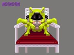 animated animation big_breasts big_pussy chair electric exkrill nipples piercings pixel_art project_x_love_potion_disaster pussy sleeping sonic_(series) sprite surge_the_tenrec