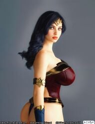 amazon b69 booty brown_hair busty dc dc_comics oc superheroine tiara wonder_woman