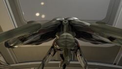 alien, anus, balls, close-up effect, geth, geth_hopper, humanoid, looking_at_viewer, male, mass penis, robot, solo, taint,