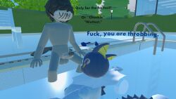 3d 3d_(artwork) anon anonymous_male anthro anthro_on_human anthro_on_male balls ballsack beach_chair breasts bush bushes clothing_aside curvy curvy_female curvy_figure day dialogue eeveelution english_text erect_penis erection female female_anthro female_pokemon female_pokemon/male_human furry_with_non-furry high_quality human human_male human_male_on_anthro_female human_on_anthro human_on_pokemon lamppost large_penis light-skinned_male light_skin male male/female male_human/female_anthro male_human/female_pokemon male_on_anthro masked masked_male massive_breasts mommy mommy_kink naked naked_female naked_male nude nude_female nude_male outdoors penis pokemon pokemon_(species) pool pool_ladder poolside rec_room shaded sitting skinny_dipping swimming swimming_pool syntholsoul talking_to_another text throbbing_penis tree trees vaporeon vaporeon_tail y/n
