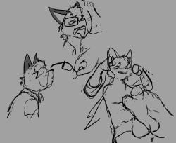 animal_crossing anthro clothing cyancya feet foot_fetish foot_play footjob footwear hi_res licking male nintendo raymond_(animal_crossing) sex socks solo submissive submissive_male tongue