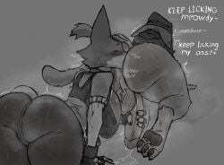 absurd_res anal anthro ass backsack balls beanie big_balls big_breasts big_butt big_penis blush bodily_fluids breasts butt_sniffing calico_cat cate_meowdy clothing dialogue domestic_cat dripping duo emanata epic_games erection felid feline felis female fortnite fuzzycreature genital_fluids genitals gynomorph gynomorph/female handjob handjob_while_rimming hat headgear headwear heart_symbol hi_res intersex intersex/female mammal meow_skulls musk oral pawpads paws penile penis precum precum_drip reach_around rimming sex sniffing sweat sweaty_butt tail