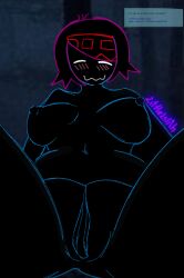 1girls 207_(lana_kawaii) artist_name black_body breasts female female_only lana_kawaii littlelilith looking_at_viewer pussy pussy_focus pussy_lips request smile solo tagme