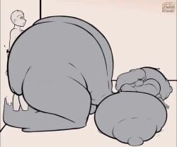 1girls animated huge_ass hyper hyper_ass mr.coco sex tagme video