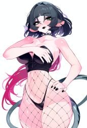 1girls ai_generated alternate_costume alternate_version_at_source alternate_version_available animal_ears big_breasts black_lips black_lipstick black_nails blush body_blush bra breasts choker cleavage closed_mouth collarbone color covering covering_breasts cowboy_shot dominant ear_piercing eyebrows_visible_through_hair eyelashes facing_viewer female female_focus female_only femdom fishnets fit fit_female goth goth_girl gothic green_eyes half-closed_eyes hand_on_hip hi_res high_waisted_thong highres izacru0 jane_doe_(zenless_zone_zero) large_breasts light-skinned_female light_skin lipstick long_hair looking_at_viewer makeup nail_polish narrow_waist navel panties piercing portrait rat_ears rat_girl rat_tail shiny_skin simple_background solo solo_female solo_focus spiked_collar spikes standing stomach strip_game sweat tail thick thick_legs thick_thighs thin_waist thong twitter_strip_game two_tone_hair underwear underwear_only upper_body very_high_resolution white_background wide_hips zenless_zone_zero