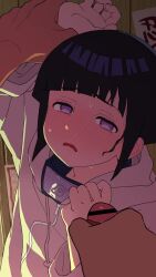 1boy 1girls 5_nan_(5nan_5nan) 9:16 animated black_hair censored_penis cum cum_on_face cum_on_hair embarrassed holding_arm hyuuga_hinata hyuuga_hinata(genin) longer_than_30_seconds looking_at_viewer masturbating_while_watching masturbation masturbation_onto_another multiple_cumshots nan5nan naruto naruto_(series) netorare penis questionable_consent sound tagme vertical_video video
