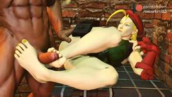 1boy1girl 3d animated balrog big_feet blonde_hair cammy_white cum cum_on_feet cum_on_soles cum_on_toes dark-skinned_male dark_skin feet female foot_fetish foot_focus footjob interracial male nail_polish oscarkim123 painted_nails penis soles street_fighter toes video yellow_nail_polish yellow_nails