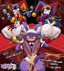 evil pomni (the amazing digital circus) from the amazing digital circus by bukimimata
