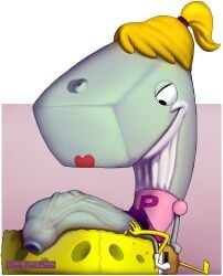 1boy 1futa anthro anthro_futa anthro_on_anthro artist_name barefoot big_penis blonde_hair boots cetacean clothing dandypixelmoto duo enormous_penis erection feet foreskin futa_on_male futanari gigantic_penis grey_body hair huge_cock intersex interspecies large_penis looking_down looking_down_at_another lying_on_back male male/futa mammal marine massive_penis nickelodeon pearl_krabs penis pink_shirt ponytail sea_sponge shirt sitting_on_another smile sperm_whale spongebob_squarepants spongebob_squarepants_(character) thick_penis vein veiny_penis whale yellow_body