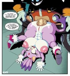 1boy 1girls abs absurd_res anal anthro big_breasts big_penis blaze_the_cat breasts clothing dr._eggman duo english_text felid feline female footwear footwear_only forced genitals hair hi_res huge_cock human human_on_anthro interspecies kiffy_(artist) male male/female mammal mostly_nude nipples penis purple_body purple_hair rape scared sega sex shoes shoes_only sonic_the_hedgehog_(series) text vulva yellow_eyes