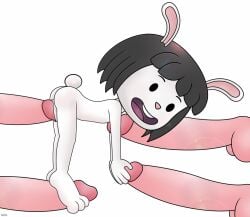 animated cub elinor_rabbit elinor_wonders_why female female_only flat_chest furry helix naked_female pussy rabbit showing_pussy young