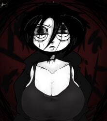 big_boobs big_breasts boobs breasts emo emo_girl giygal goth goth_girl i_can't_sleep nia_(i_can't_sleep) short_hair