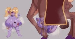 0909 1futa 2d centaur cum cumflation deer_taur female futa_on_female futanari horsecock horsecock_futa impregnation inflation intersex league_of_legends lillia_(league_of_legends) monster_girl poppy pussy shortstack size_difference tagme vaginal_penetration yordle
