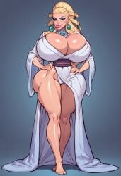 1girl 1girls ai_generated bimbo female female_only ptriot_arc rwby salem_(rwby) solo solo_female theofficialpit_(style)