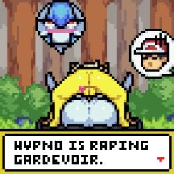 animated badcolor gardevoir hypno missionary missionary_position nintendo pixel_animation pixel_art pokemon raped raped_female submissive submissive_female submitting