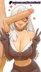 1boy 1girls 2025 ai_generated artist_name balls big_breasts big_chest black_cat_(marvel) blue_eyes breasts bust busty chest cleavage clothed_female_nude_male cock collar covered_nipples dick double_v ejaculation electroworld erection felicia_hardy female fur_trim gloves heart hi_res high_quality high_resolution highres large_breasts male marvel marvel_comics mask motion_lines navel patreon patreon_username penis penis_awe penis_on_face precum solo_focus spider-man_(series) stable_diffusion straight testicles tongue tongue_out transparent_background trembling twitching_penis uncensored v w watermark