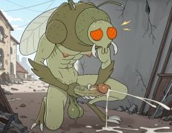 1boy abandoned_building abs ai_generated alien antennae antennae_(anatomy) anthro arthropod arthropod_humanoid balls ballsack body_hair booster_rex bug bug_wings civitai clawed_fingers claws cum cum_drip cum_on_body cum_on_penis cumshot destroyed_building destroyed_city embarrassed erect_penis erection expecting fly gay gay_male gromflomite hanging_balls humanoid insect_humanoid insectoid insectophilia insects kneeling long_penis looking_at_viewer male_only mandibles masterbation nipples orange_eyes penis pinup pleasure_face pleasured pose posing_for_the_viewer presenting presenting_penis pubes rick_and_morty rubbing rubbing_penis solo solo_male squatting stroking stroking_cock stroking_penis surprised surprised_expression thighs vein veins veiny_penis wings