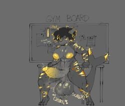 2025 5_fingers abs absurd_res anthro areola balls big_balls big_breasts big_penis biped black_eyes black_text bodily_fluids breasts breath cofficremer dialogue ear_piercing ear_ring ellipsis english_text erection exclamation_point eyebrows eyelashes fingers fish genitals glans golden_markings gynomorph hair heart_symbol hi_res huge_balls huge_cock humanoid_genitalia humanoid_penis intersex marine markings nails nude open_mouth penis piercing pupils ring_piercing shark solo sound_effects standing sweat sweatdrop tail text vein veiny_penis white_sclera yellow_areola yellow_pupils