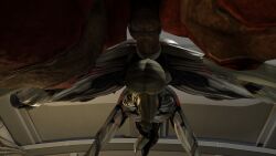 4_balls, alien, anal, anal_penetration, balls, close-up effect, gay, geth, geth_hopper, humanoid, krogan, looking_at_viewer, male, mass penis, robot, sex,