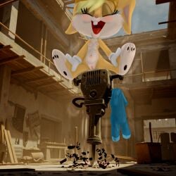 bugs_bunny_builders lola_bunny masturbation nudity vibrator