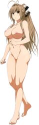 1girls amagi_brilliant_park brown_eyes brown_hair edit exposed female_only naked rbnesty sento_isuzu solo solo_female