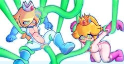 blonde_hair crown female female_only femsub hypnosis hypnotic_tentacle mind_control multiple_girls multiple_subs nintendo open_clothes oral princess princess_peach princess_rosalina pstash pussy ring_eyes smile super_mario_bros. tentacle tentacle_in_mouth tentacle_sex vaginal_penetration