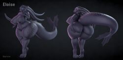 absurd_res animal_humanoid anthro areola ass belly big_breasts big_butt blonde_hair blue_eyes breasts curvy_figure dragon dreamworks eloise_(norrxie) european_mythology eyelashes female fin fury_(httyd) glistening glistening_areola glistening_arms glistening_body glistening_breasts glistening_skin glistening_tail glistening_thighs hair hanging_breasts hi_res how_to_train_your_dragon huge_breasts huge_butt humanoid hyper hyper_breasts hyper_butt lizard looking_at_viewer model_sheet mythological_creature mythological_scalie mythology navel night_fury nipples non-mammal_ears non-mammal_hair non-mammal_navel norrxie nude nude_female overweight overweight_female reptile sagging_breasts scales scalie slightly_chubby smile solo squish tail tentacle thick_thighs western_dragon wide_hips
