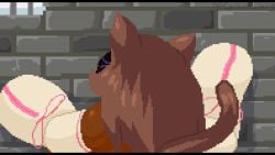 1boy 1girls animated ass bbw big_ass big_breasts blazblue breasts chubby chubby_female cum_in_pussy cum_inside dark-skinned_female dark_skin female huge_breasts kaka_(blazblue) larger_female light-skinned_male light_skin male male/female minakaka_(spinneborg) neko overweight overweight_female pixel_animation pixel_art plap plapping plapping_ass plapping_big_butt pussy quality rogno_the_cockblooded sex size_difference spinneborg sweat vaginal_penetration vaginal_sex