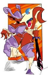 1girls big_breasts big_thighs bikini bikini_bottom breasts curvy curvy_figure demon demon_girl detailed_background dragon_ball dragon_ball_z:_fusion_reborn female female_only gigantic_breasts hell huge_breasts janemba large_breasts massive_breasts oafworks old_art rule_63 thick_thighs thighs thunder_thighs voluptuous voluptuous_female