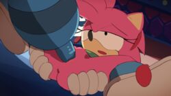 amy_rose animated anthro ass buzz_bomber classic_amy_rose color female furry loop on_back pussy robot sega sonic_(series) sonic_cd sonic_mania sonic_the_hedgehog_(series) vaginal_penetration