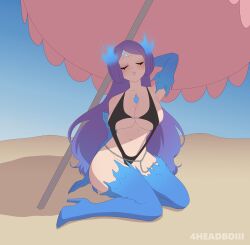 1girls 4headboiii arms_up ass beach beach_background beach_umbrella big_breasts black_bikini black_swimsuit blue_hair breast_squeeze breast_squish breasts breasts_bigger_than_head brighid_(xenoblade) chain_belt chains closed_eyes core_crystal crystal elbow_gloves facial_markings female female_focus female_only flaming_hair forehead_mark hair_bun hair_buns high_heels kneeling large_ass large_breasts long_hair one_arm_up purple_hair scantily_clad skindentation sling_bikini slingshot_swimsuit solo solo_female solo_focus swimsuit thick_ass thick_thighs thigh_highs thighhighs thighs thong thong_bikini twin_buns xenoblade_(series) xenoblade_chronicles_2