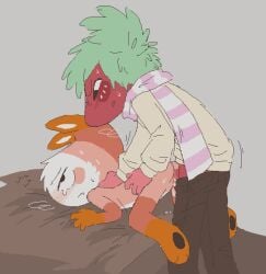1cuntboy 1cuntboy1male 2boys ambiguous_consent ambiguous_penetration animate_inanimate anthro anthro_on_anthro anthro_only ass bed bedsheets bent_over bigger_penetrating bigger_penetrating_smaller blush breath clothed clothed/nude clothes clothing cock crying crying_with_eyes_open cum cum_inside cuntboy dandy's_world dick digital_media_(artwork) dubcon dubious_consent duo furniture gay green_hair grey_background hair hair_tuft hand_on_back intersex junipurr_(artist) larger_penetrating larger_penetrating_smaller light_grey_background lynxfurr m/m male male/cuntboy male/male male_on_cuntboy male_on_male male_only ms_paint mspaint naked no-human no_human no_humans non-human non-human_only noncon nonconsensual nude nudity only_male orange_body pants pawpads paws penetration penis penis_out_of_pants pixel_(artwork) pixel_art plain_background png pussy questionable_consent rape red_body roblox roblox_game scarf semen sex sheets shrimp shrimpo_(dandy's_world) simple_background size_difference smaller_penetrated snout sprout_(dandy's_world) standing standing_up strawberry striped_scarf sweat sweatdrop sweater sweating tall tan_clothing tear tears visible_breath vulva white_belly white_face white_stomach