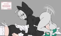 1boy 1girls backsack balls_deep balls_on_face blowjob cum cum_all_the_way_through cum_through cum_through_clothes deepthroat fellatio harujio_(pokemon) huge_balls irrumatio lebanne_(pokemon) oral pokemon pokemon_legends:_z-a self_upload squatting strawpage_request tagme throat_fuck unepicroachy work_in_progress y/n_(unepicroachy)