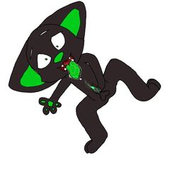 anthro black_fur fox green_penis male_focus matrix matrix_fang pawwing