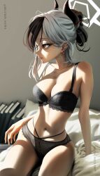 1girls 2d 2d_(artwork) 2d_artwork bare_arms bare_belly bare_chest bare_hands bare_hips bare_legs bare_midriff bare_navel bare_shoulders bare_skin bare_thighs belly belly_button black-haired_female black_bra black_hair black_panties black_underwear blue_archive books bra breasts bucho_sama cleavage collarbone curvaceous curvaceous_body curvaceous_female curvaceous_figure curvaceous_hips curvaceous_teen curvy curvy_body curvy_female curvy_figure curvy_hips curvy_teen digital digital_art digital_drawing digital_drawing_(artwork) digital_media digital_media_(artwork) ear_piercing ear_piercings earrings exposed_arms exposed_belly exposed_chest exposed_hips exposed_legs exposed_midriff exposed_navel exposed_shoulders exposed_skin exposed_thighs female female_focus female_only fingers frilled_bra frilled_panties frilled_underwear groin hair_between_eyes half_naked half_nude halo high_resolution highres indoor indoor_nudity indoors kayoko_(blue_archive) lace_bra lace_panties lace_underwear laced_bra laced_panties laced_underwear lean_figure linea_alba long_hair looking_sideways looking_to_the_side medium_breasts midriff naked naked_female naked_woman narrow_waist navel nude nude_female nudity panties pierced_ear pierced_ears profile red-eyed_female red_eyes semi_nude shoulders sitting slender_body slender_waist slim_waist soft_lighting soft_shading solo stomach thigh_gap thighs underwear underwear_only upper_body white-haired_female white_hair white_halo white_pupils wide_hips