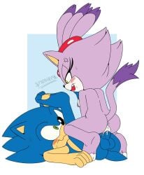 amazon_position anthro balls blaze_the_cat blush bodily_fluids cross-popping_vein cum cum_inside domestic_cat dominant dominant_female duo ejaculation eulipotyphlan eye_contact felid feline felis female female_on_top genital_fluids genitals hair hedgehog hero hi_res leaking_cum looking_at_another male male/female male_on_bottom mammal nude on_bottom on_top penetration penile penile_penetration penis_in_vagina ponytail princess royalty sega sex sonic_(series) sonic_the_hedgehog sonic_the_hedgehog_(series) spindasher98 sweat sweatdrop vaginal_penetration