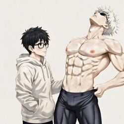 Ai Generated, Crossover, Gay, Gay Blowjob