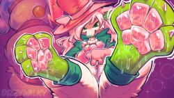 16:9 absurd_res bell bodily_fluids canid canine clothed clothing dizzymilky feet female foot_fetish foot_focus fox genitals hat headgear headwear hi_res licking mammal partially_clothed pawpads paws saliva saliva_on_foot saliva_on_tongue semi-anthro solo spread_vulva spreading tongue vulva wet wet_body widescreen wizard_hat