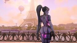 1girls 3d ass butt female female_only long_hair overwatch solo syu widowmaker