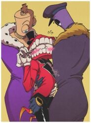 3boys caine_(the_amazing_digital_circus) coach_dictatorer_(the_amazing_digital_circus) gay grabbing_ass grabbing_from_behind kinger_(the_amazing_digital_circus) sandwiched the_amazing_digital_circus threesome yaoi