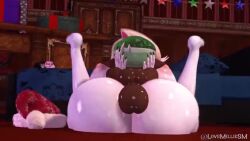 1boy 1boy1girl 1girls 2025 3d 3d_animation anal animated anthro ass bed bedroom big_ass big_breasts big_butt breasts brown_body brown_skin charlie_morningstar christmas_decorations christmas_gift christmas_hat christmas_outfit completely_naked_female completely_naked_male cum cum_in_pussy dark-skinned_male female green_hair hazbin_hotel huge_balls huge_breasts huge_cock hyper_ass inkling kissing kissing_while_penetrated larger_female lovemilliesm male male_on_female mating_press naked naked_female naked_male nude nude_female opennsfwsp pussy shorter_than_3_minutes size_difference smaller_male sound splatoon tagme twitter_username vagina vaginal_penetration video white_body white_skin