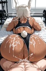 1boy 1girls ai_generated anus ass ass_focus big_ass big_breasts big_butt big_thighs boku_no_hero_academia breasts cum cum_drip cum_in_ass cum_on_body duo female gym gym_clothes gym_shirt gym_shorts gym_uniform hot huge_ass huge_breasts huge_butt huge_thighs light-skinned_male male miruko miyuai my_hero_academia penis penis_in_pussy rabbit_ears rumi_usagiyama sex sexy sexy_female thick thick_ass thick_butt thick_legs thick_thighs