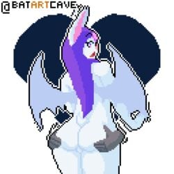 1boy alpha_channel ambiguous_gender animated anthro ass ass_grab bat batartcave big_ass blue_background chiropteran disembodied_hand girly grope hair hand_on_ass helmed_(character) long_hair looking_back male male_focus mammal massage pixel_art solo_focus text thick_thighs transparent_background trap watermark white_outline wide_hips