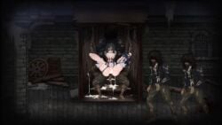 1girls animated aradia_(night_of_revenge) bad_end bad_ending blowjob bondage captured captured_heroine cum cum_in_mouth cum_in_pussy cum_inside d-lis dark-skinned_male defeat defeated defeated_heroine femsub forced free_use game_cg game_over homeless human human_female human_male light-skinned_female live2d maledom missionary_position multiple_boys night_of_revenge paizuri public_use rape restrained sex sex_slave slave sound spitroast tagme vaginal_penetration video video_game