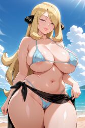 cynthia (pokemon) from pokemon by rgomez007